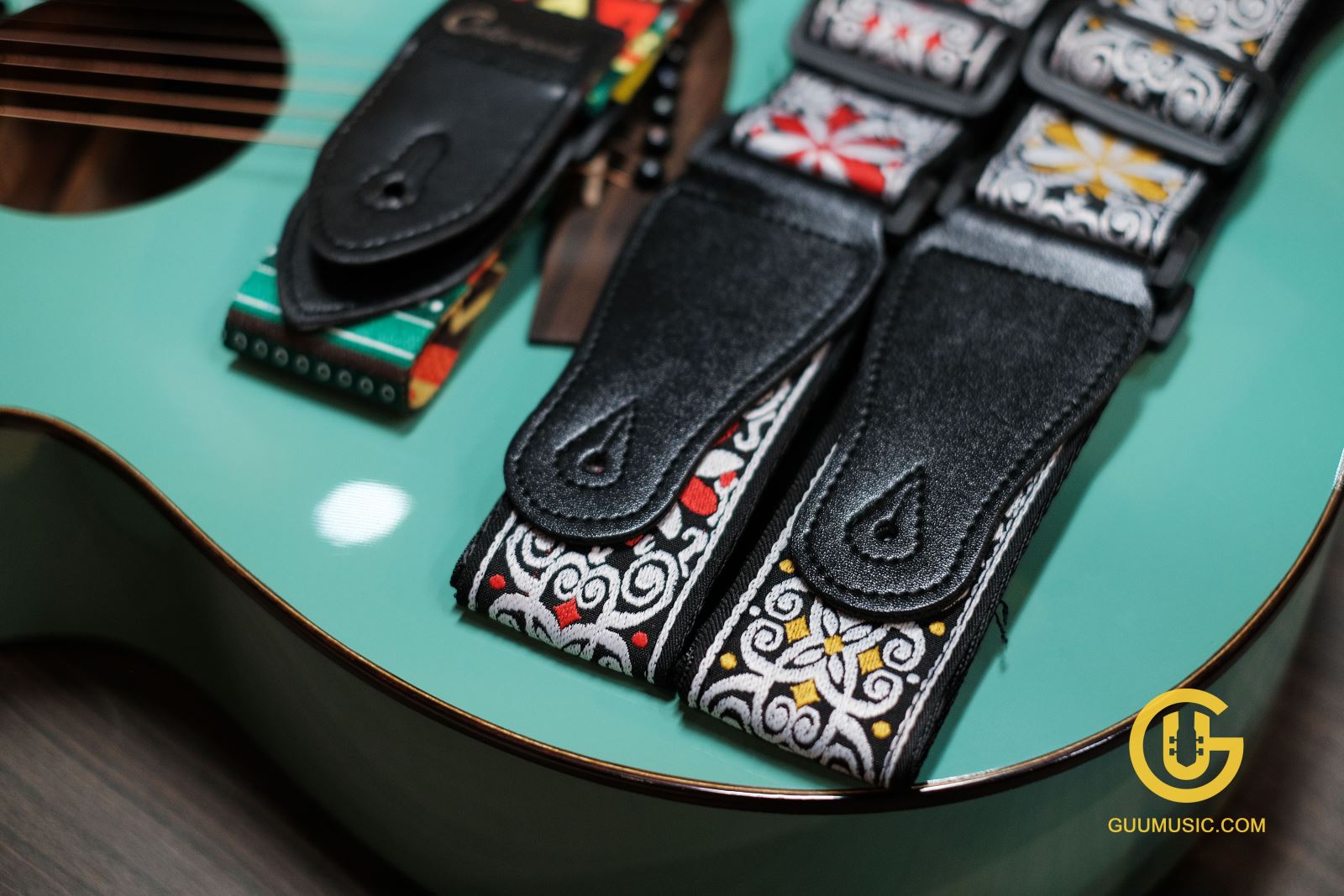 Dây đeo guitar hoa văn cao cấp